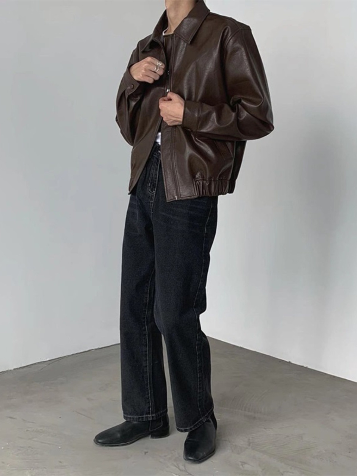 The Leather Shirt Jacket - Image 3